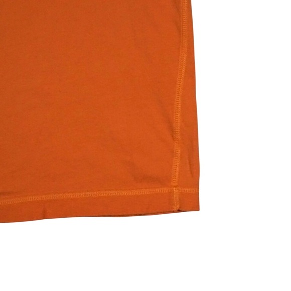 Y2K Abercrombie & Fitch Mens 2XL Orange V-Neck Muscle Fit Tee A&F Appliquéd - Picture 5 of 10